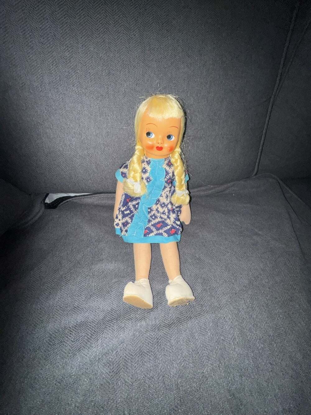 Poland Vintage Marianne European Dancer Doll with Celluloid Face and Cloth Body